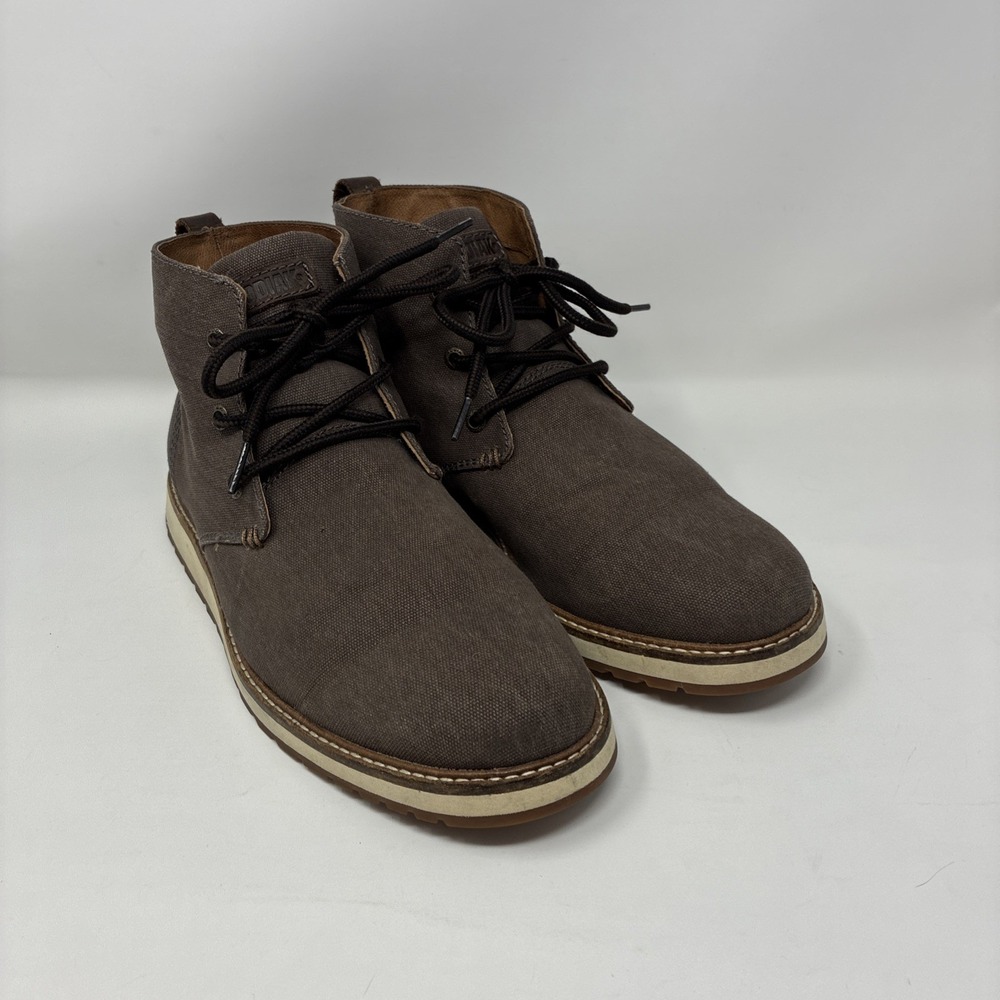 Kodiak Chase Sneaker Shoe Brown Waxed Canvas Leather Lining Rubber Sole Men 11